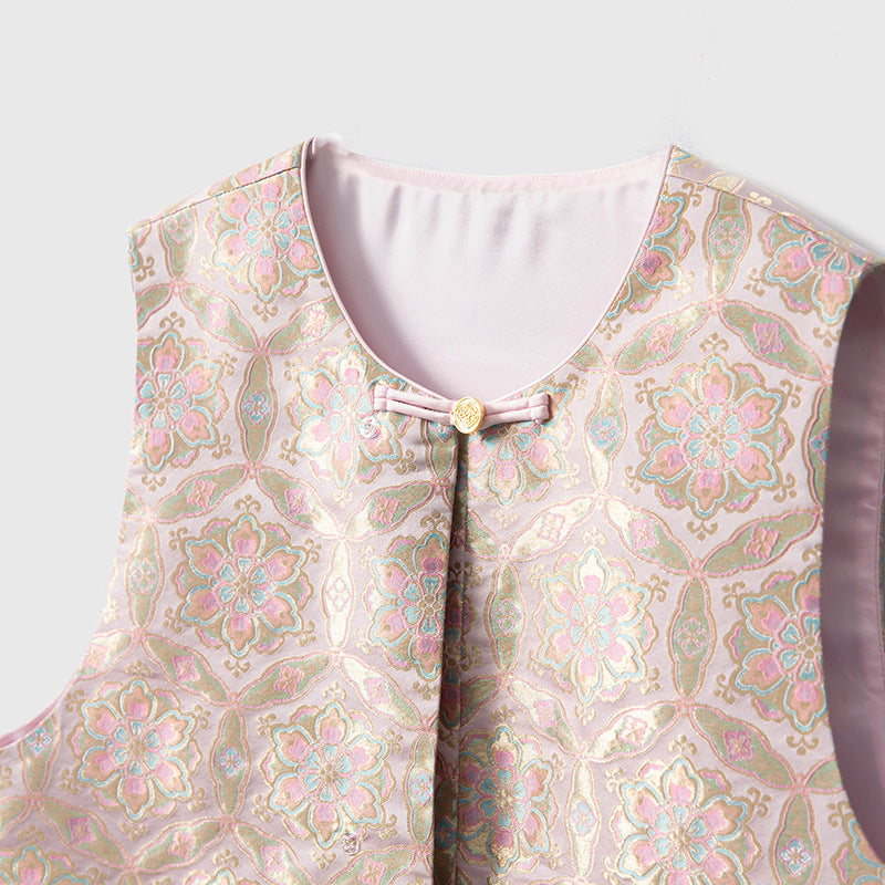 Silk Songjin New Chinese Style Vest
