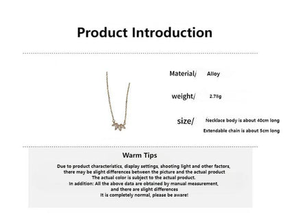 Retro fashion simple temperament necklace clavicle chain necklace for women