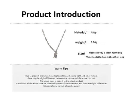 Transparent square rock sugar clavicle chain super shiny zircon pleated chain