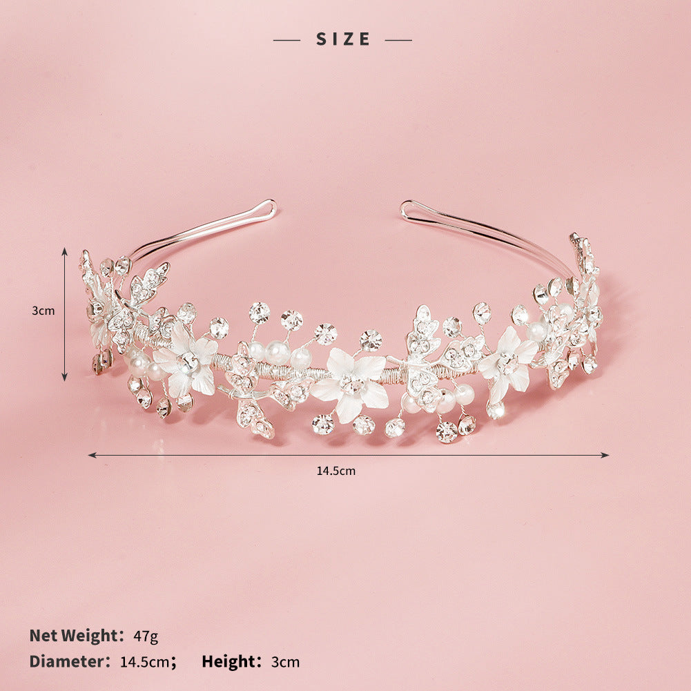 Sweet forest style diamond beaded hair headband