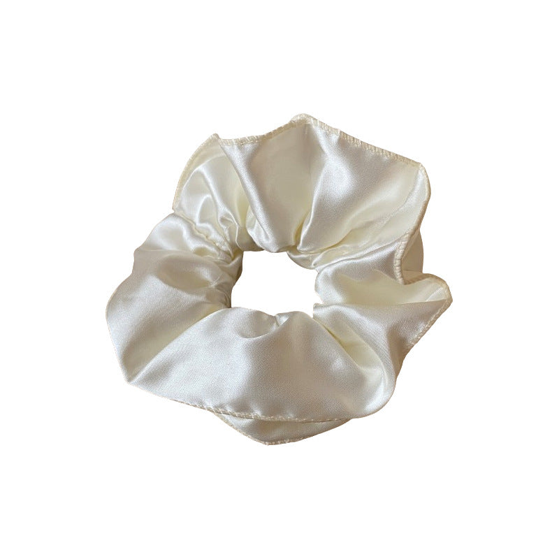 Gentle daily hair tie with low ponytail headband