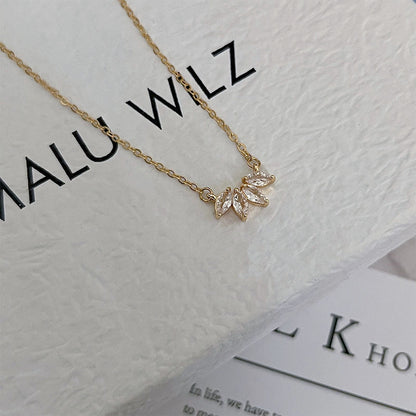 Retro fashion simple temperament necklace clavicle chain necklace for women