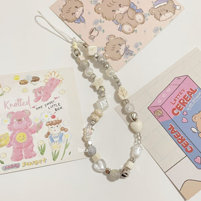 Sweetheart hot girl beaded mobile phone chain CCD camera chain
