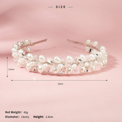 Sweet forest style diamond beaded hair headband