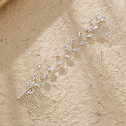 Handmade rhinestone hair comb