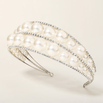 Pearl Crown Internet celebrity all-match hair pressing headband