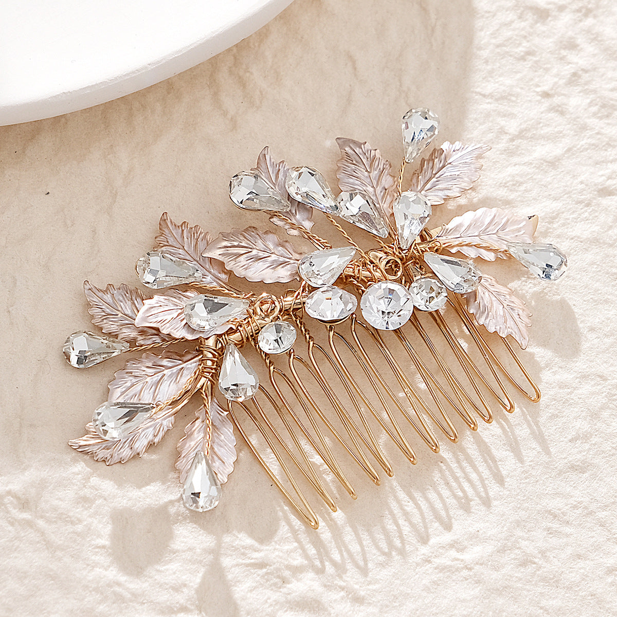 Ancient style Xiuhe handmade rhinestone comb