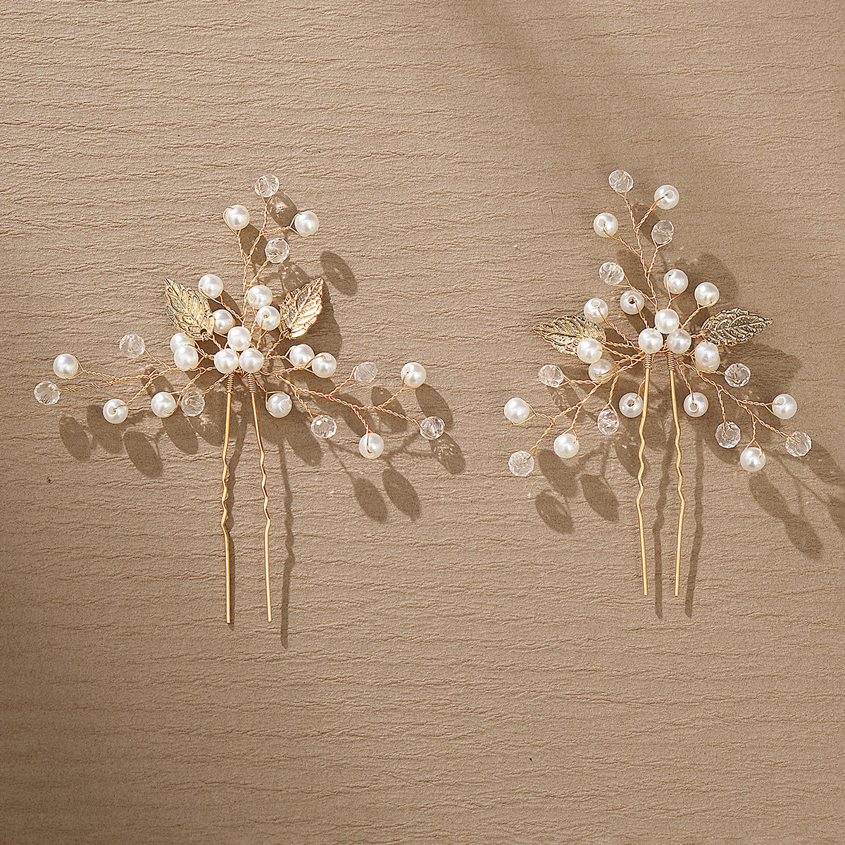 Handmade pearl U-shaped hairpin