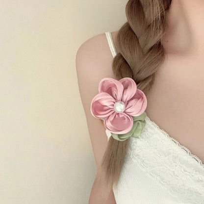 Spring atmosphere flower pearl hairband