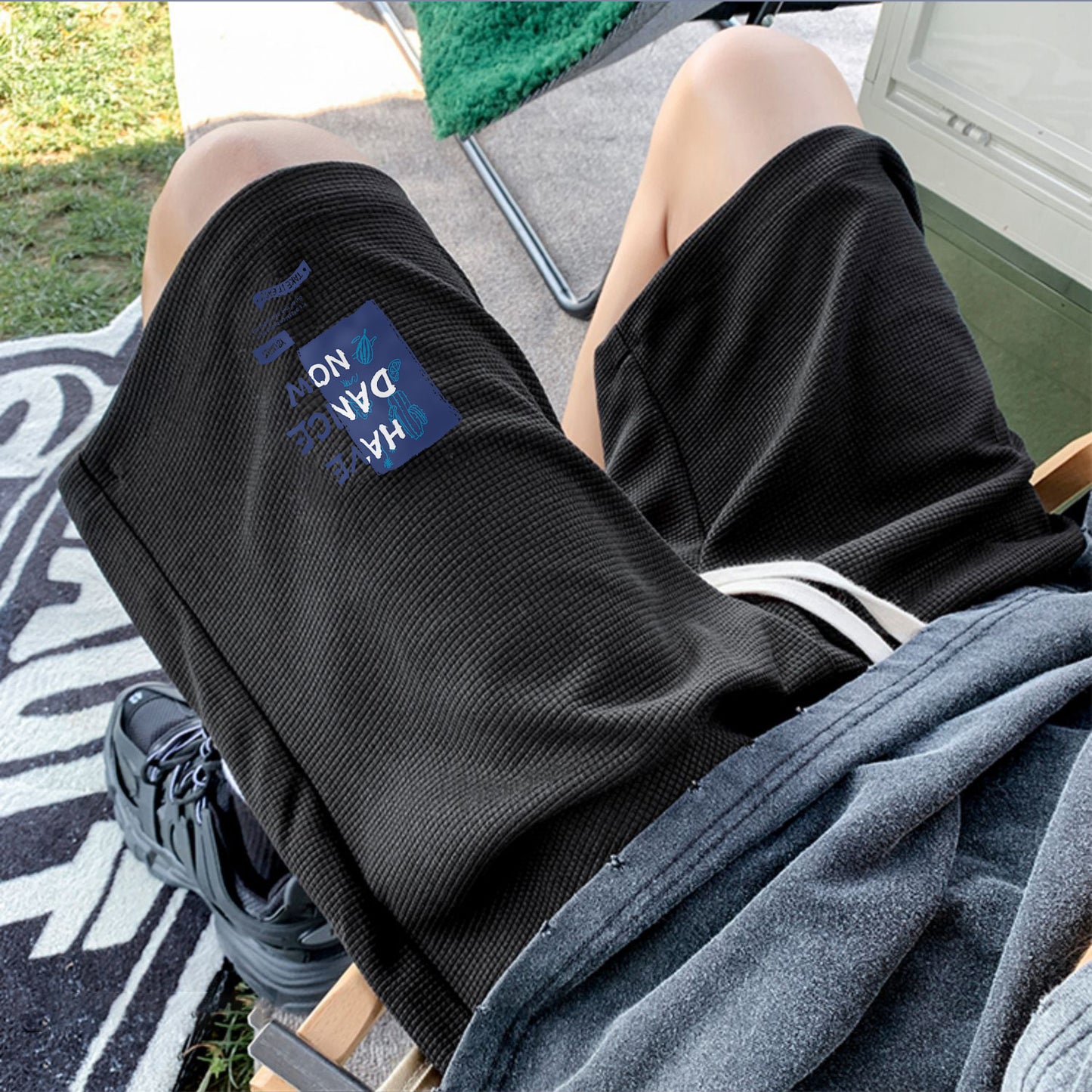 Men's summer thin large size sports pants