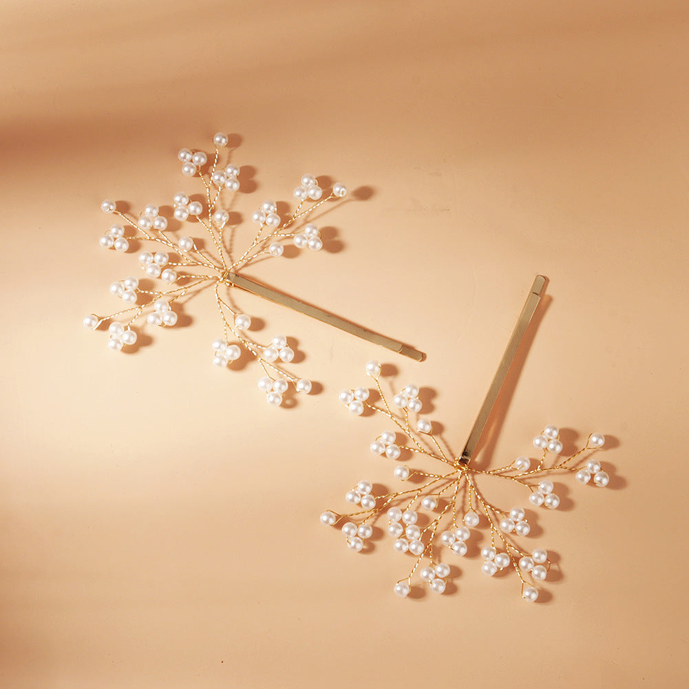 Simple pearl hairpin