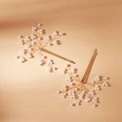 Simple pearl hairpin