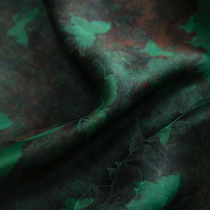 Silk shantung silk jacquard flower Chinese style dress