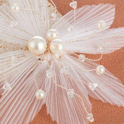 Handmade crystal bridal hairpin