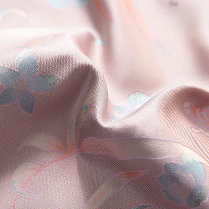 Double-sided different-color new Chinese style silk jacquard dress