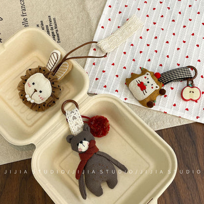 Korean new cute cartoon bear pendant