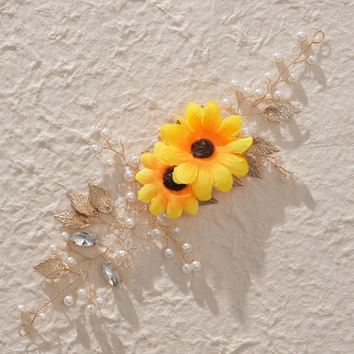 Fresh sunflower forest headband
