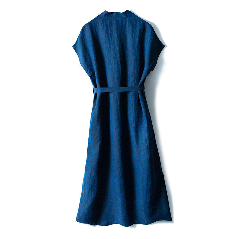 Silk tulle dress with crackle pattern