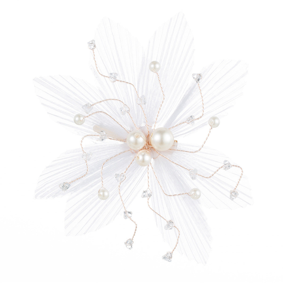 Handmade crystal bridal hairpin
