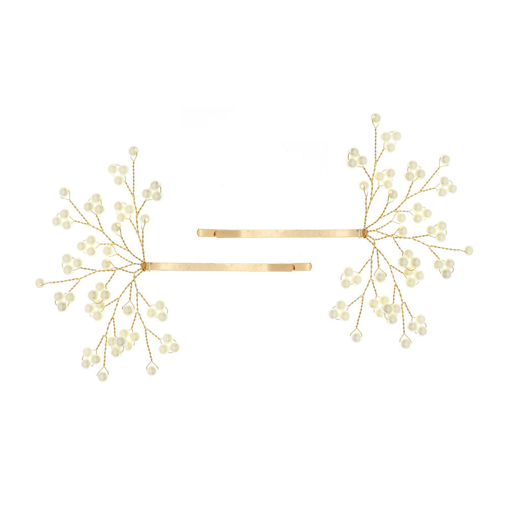 Simple pearl hairpin