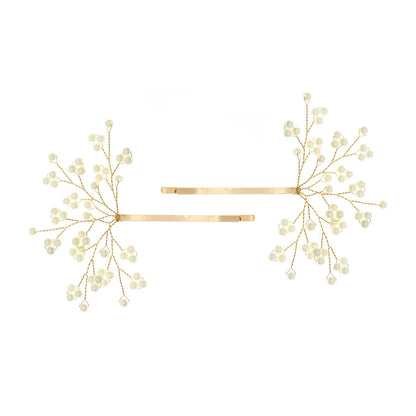 Simple pearl hairpin