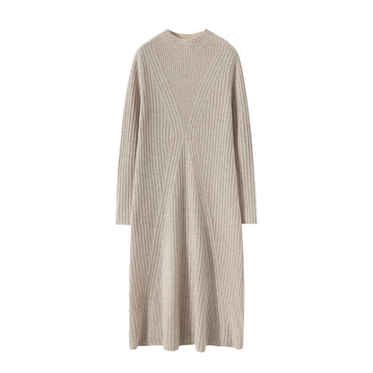New autumn and winter cashmere dress