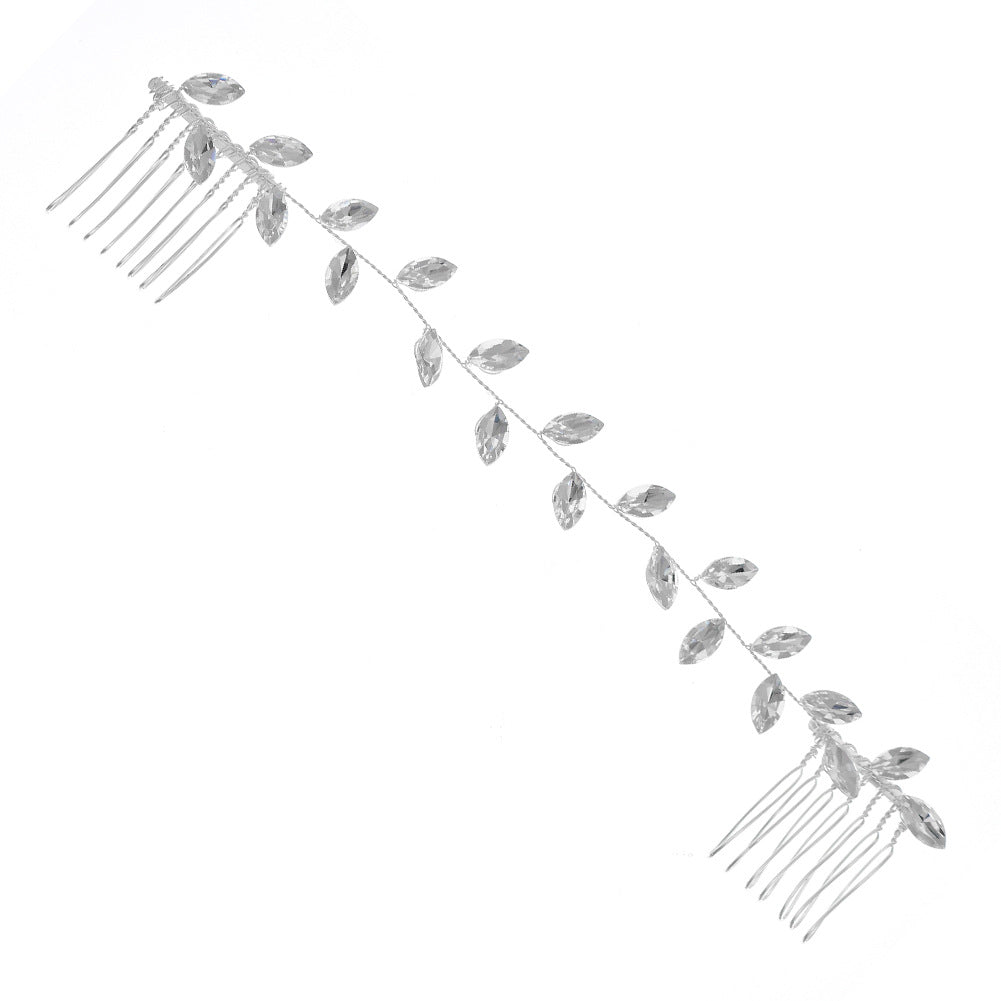 Handmade rhinestone hair comb