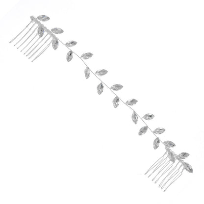 Handmade rhinestone hair comb