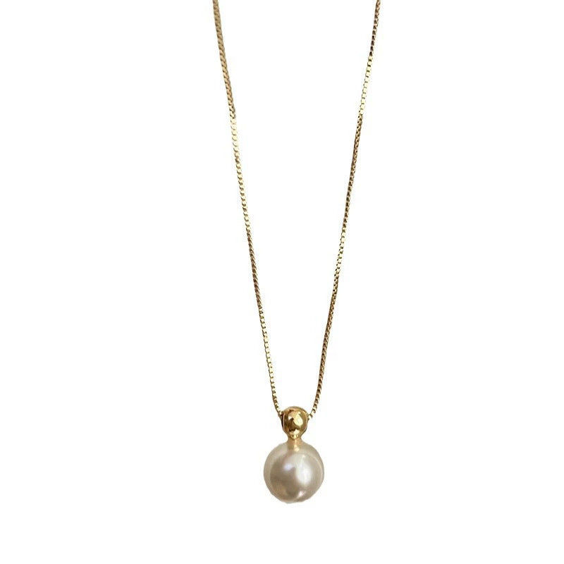 Simple Small Metal Bead Necklace