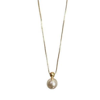 Simple Small Metal Bead Necklace