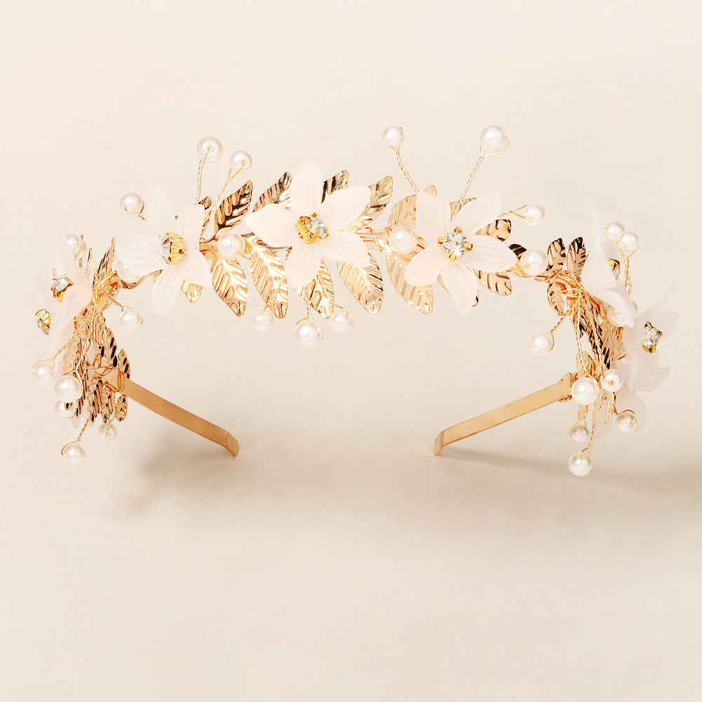 Sweet forest style diamond beaded hair headband