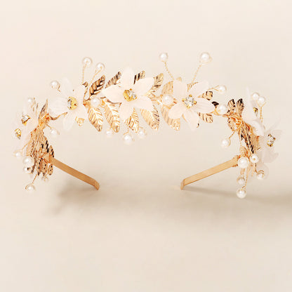 Sweet forest style diamond beaded hair headband