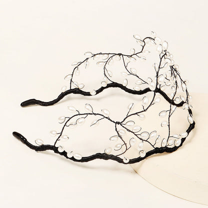 Hand-woven high top headband