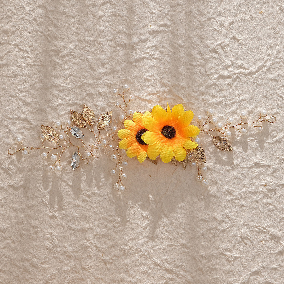Fresh sunflower forest headband