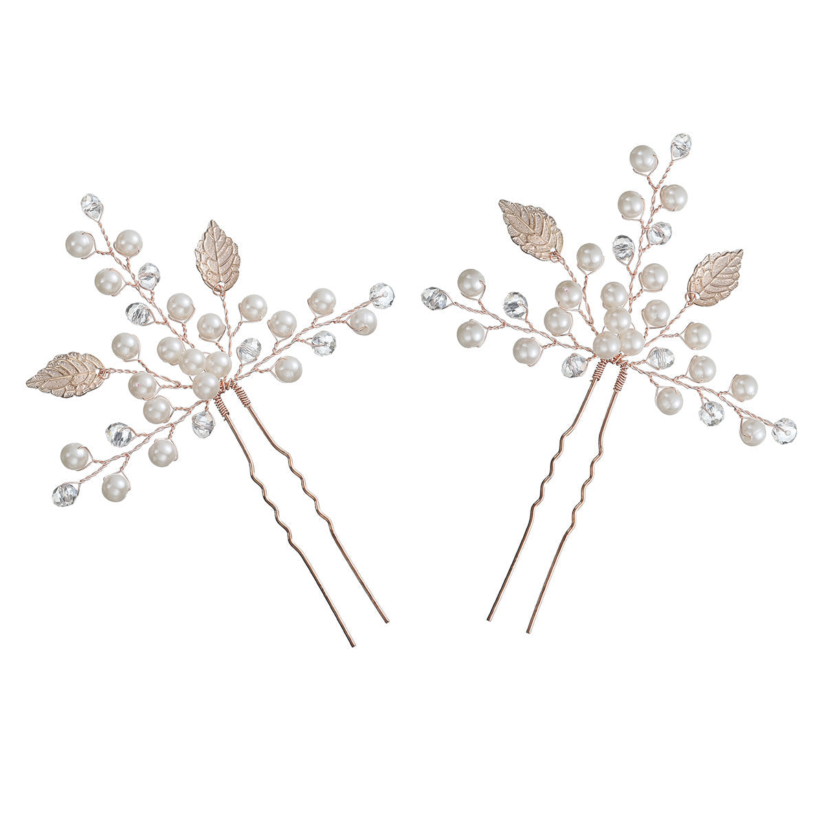 Handmade pearl U-shaped hairpin