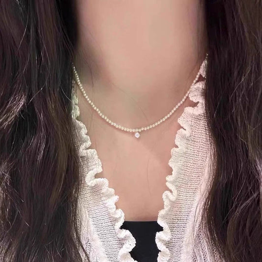 Small and cool style, no fading, simple shell clavicle chain