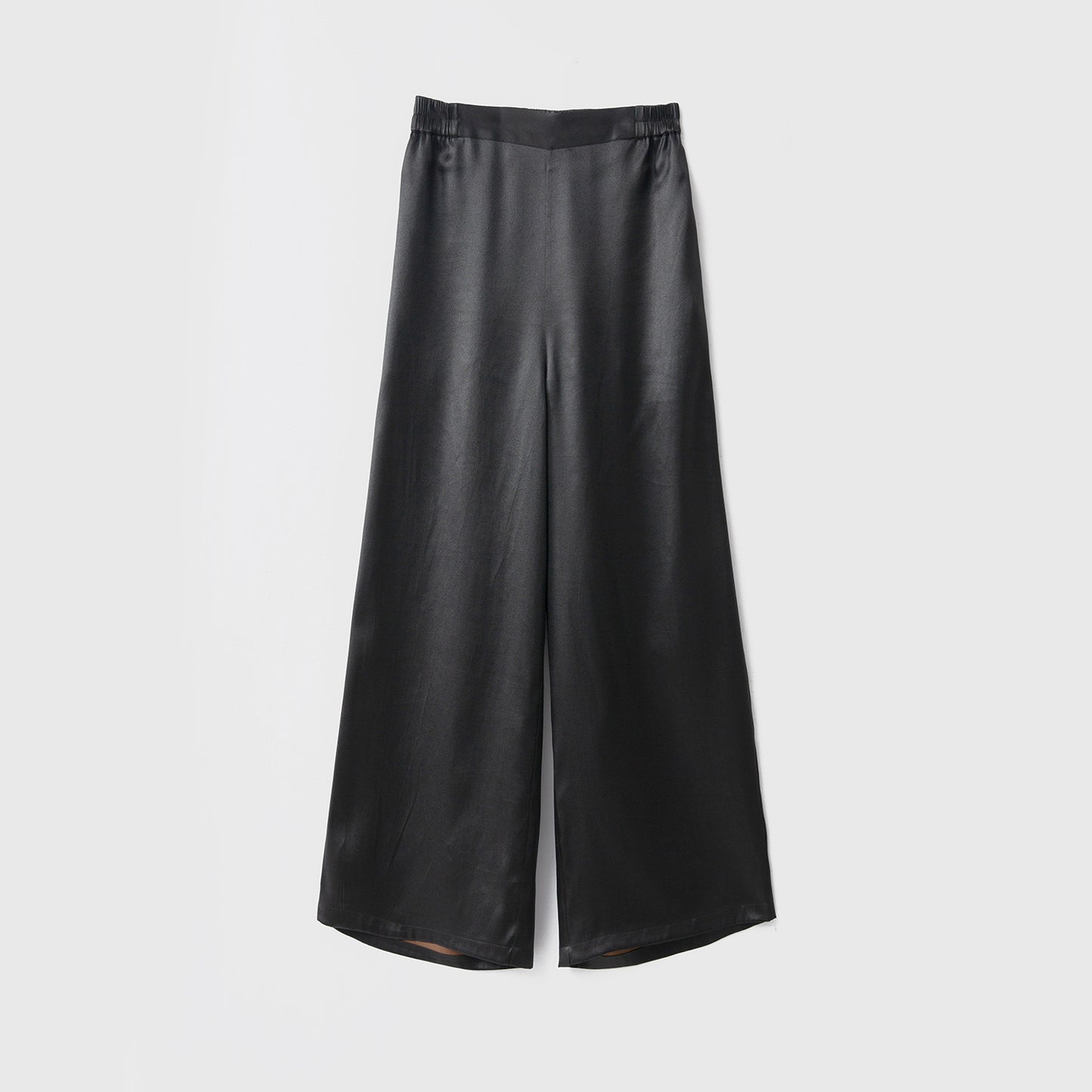 Silk Xiangyunsha leather glossy old material silk wide-leg pants