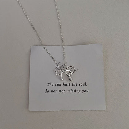 Temperament simple and cool style clavicle chain niche clavicle chain