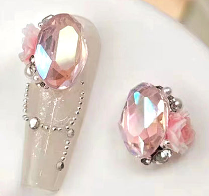 Rock sugar crystal pile diamond nail accessories