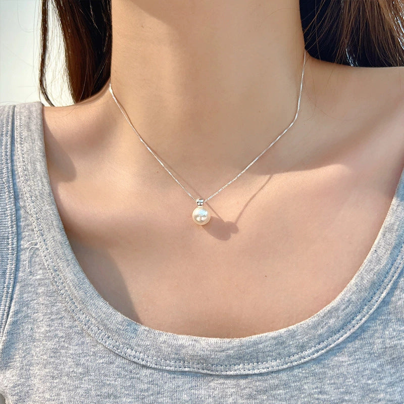 Simple Small Metal Bead Necklace