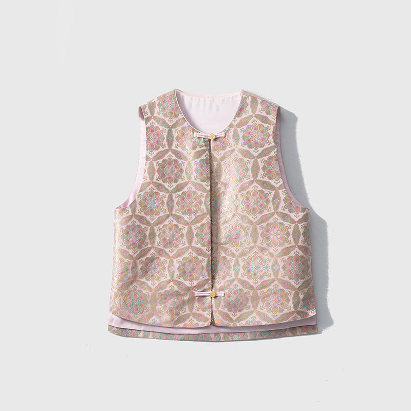 Silk Songjin New Chinese Style Vest