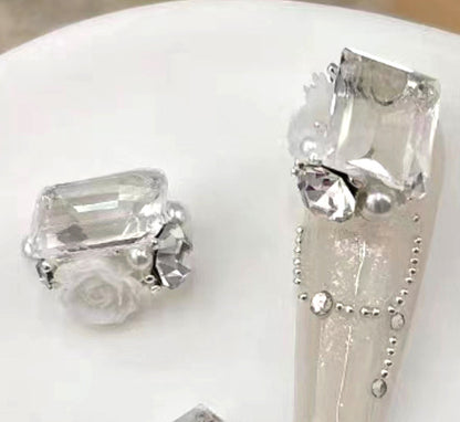 Rock sugar crystal pile diamond nail accessories