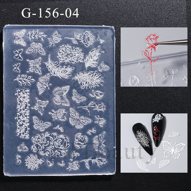 New nail carving silicone mold