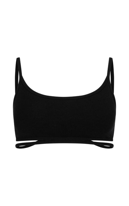 Splice Wool Bralet - Black