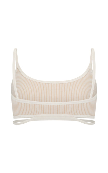 Splice Wool Bralet - Bone White