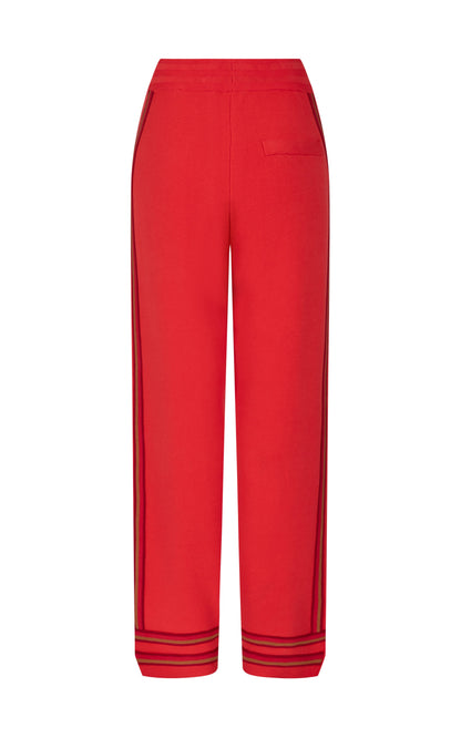 Organic Motely Track Pant - Crimson