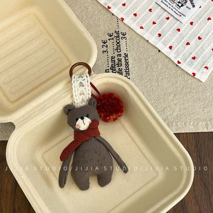 Korean new cute cartoon bear pendant
