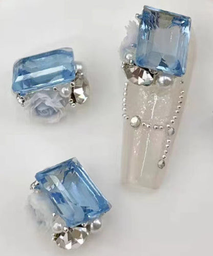 Rock sugar crystal pile diamond nail accessories