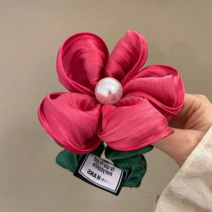 Spring atmosphere flower pearl hairband