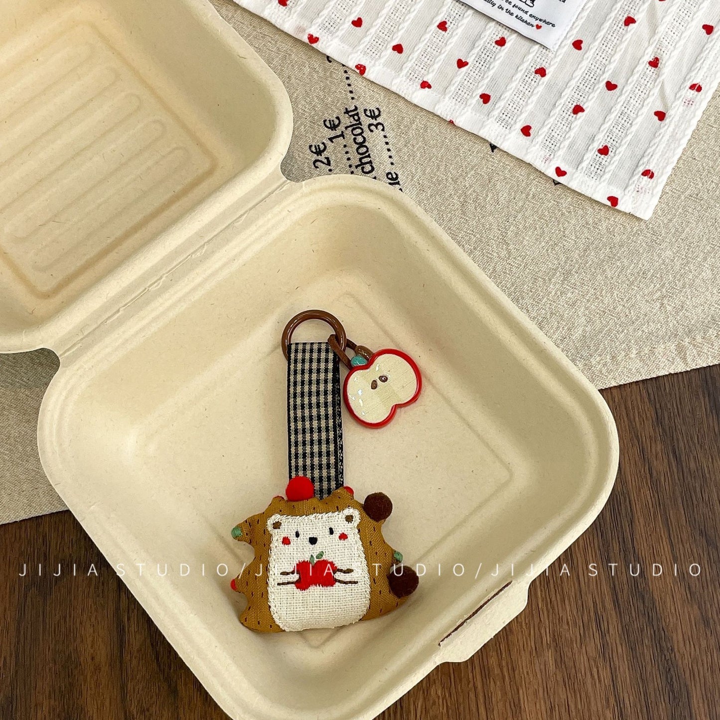 Korean new cute cartoon bear pendant
